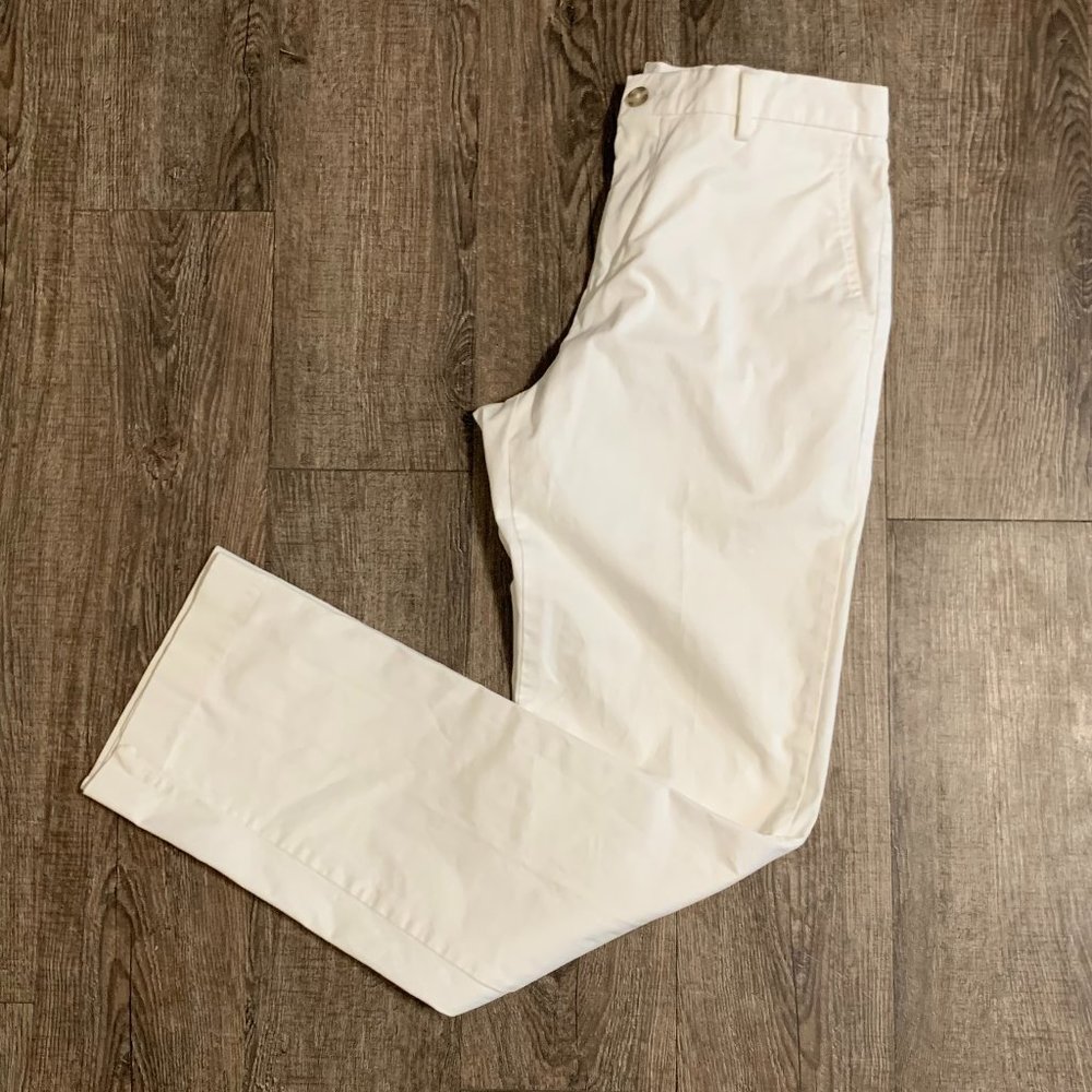 MURANO MENS WHITE  CASUAL PANTS FLAT FRONT SIZE 30